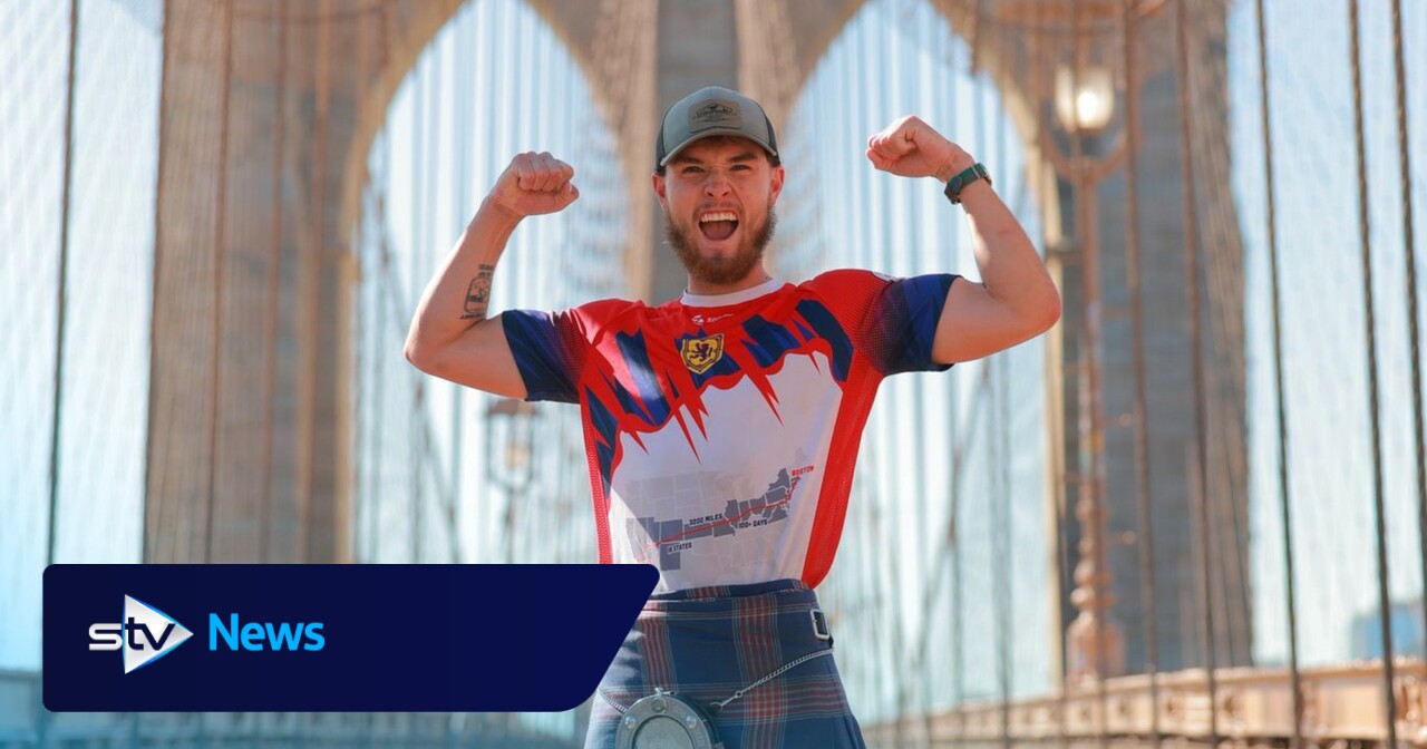 Tartan Army walker reaches milestone in trek across US for mental health charity
