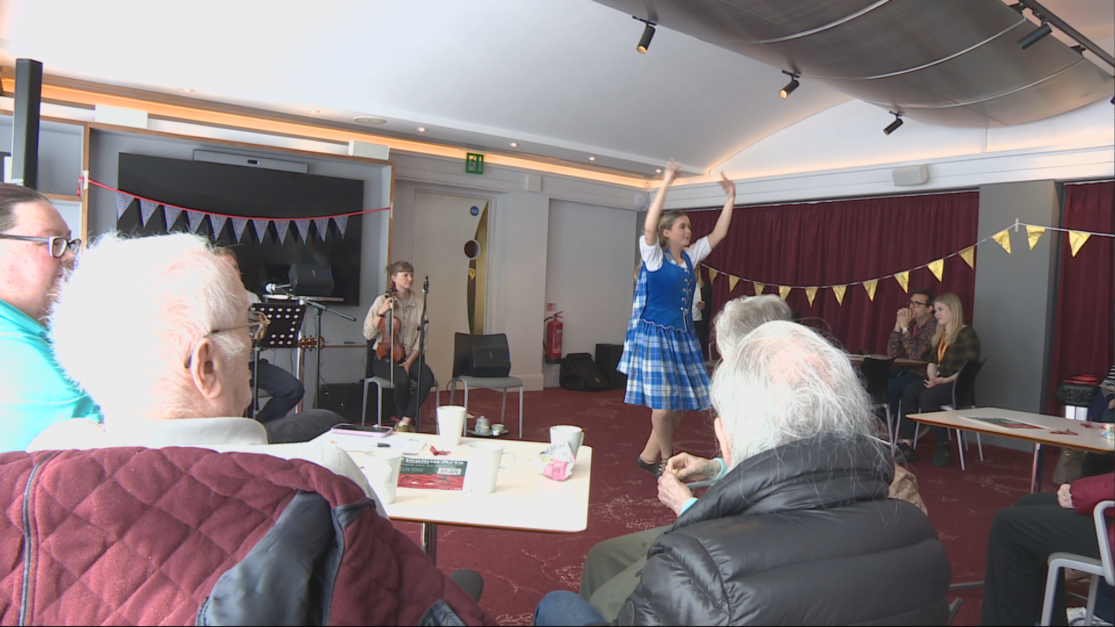 The 'comfy ceilidh' took place in Edinburgh