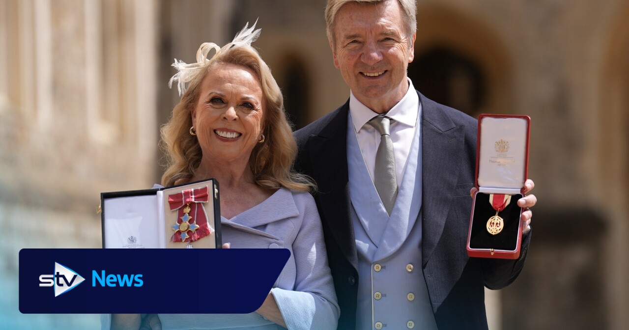Torvill and Dean celebrate retirement with honours from King Charles