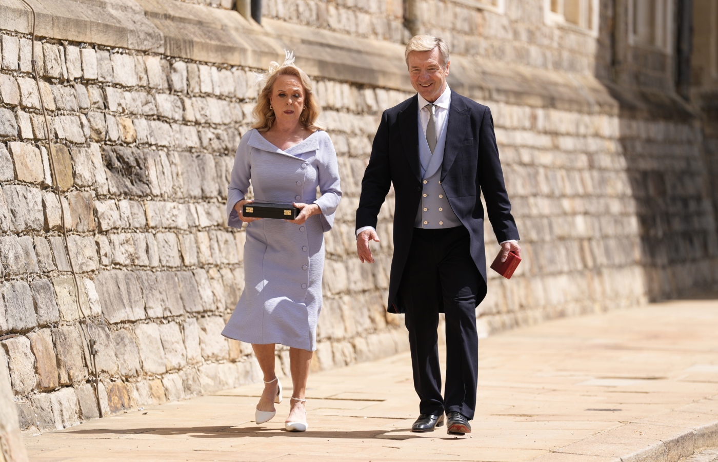 Dame Jayne Torvill and Sir Christopher Dean were honoured at Windsor Castle (Andrew Matthews/PA)