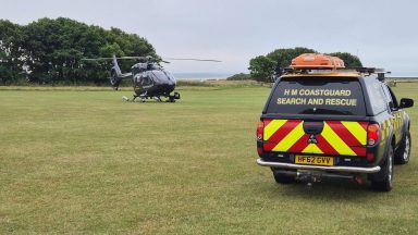 Child taken to hospital after falling from cliff near castle in Dunbar