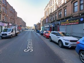 Woman dies after being struck by HGV on Glasgow road
