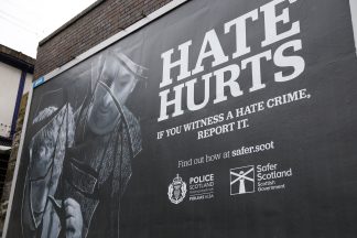Hate crime in Scotland surges to record high