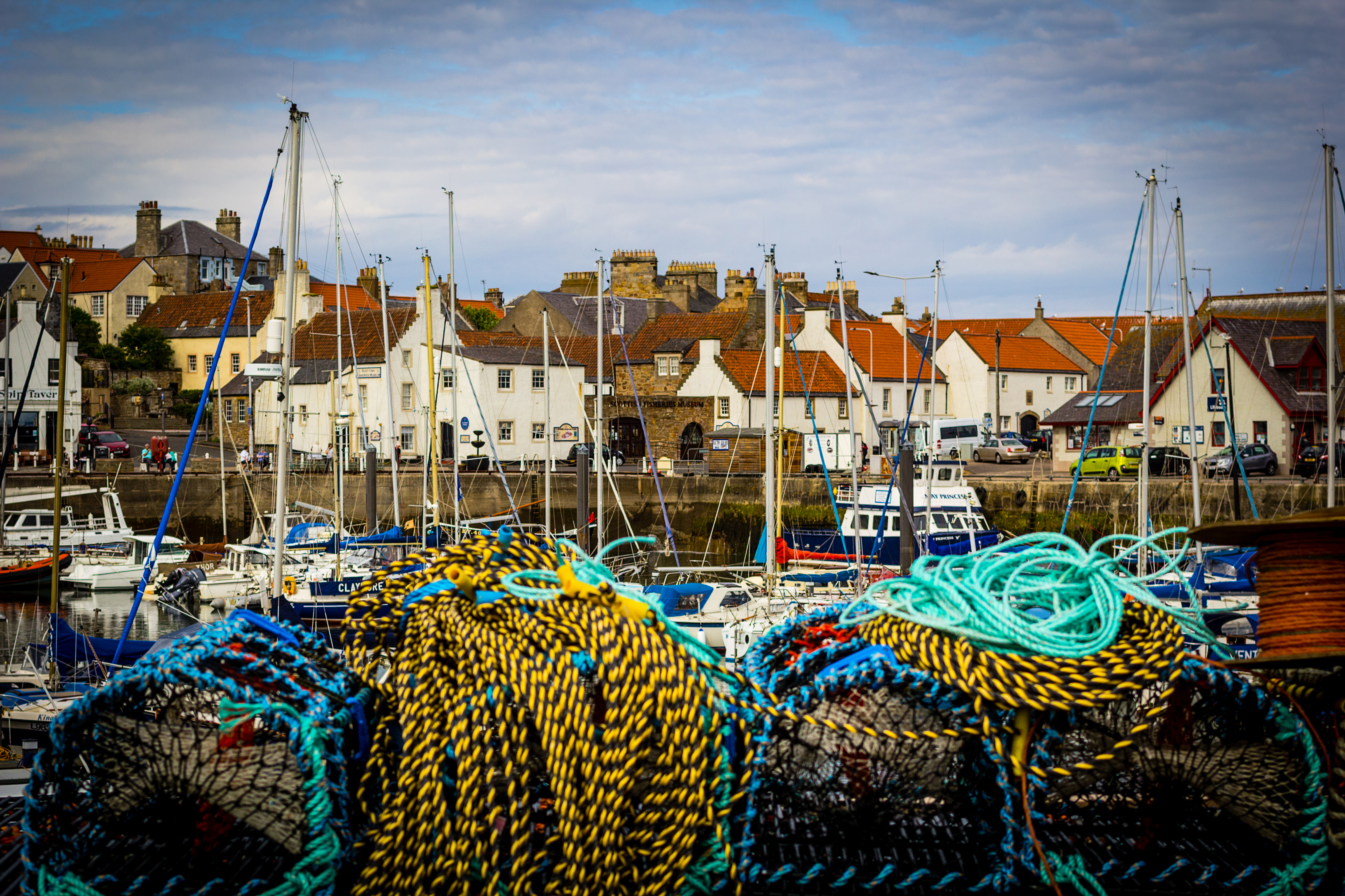 The harbour in Arbroath.