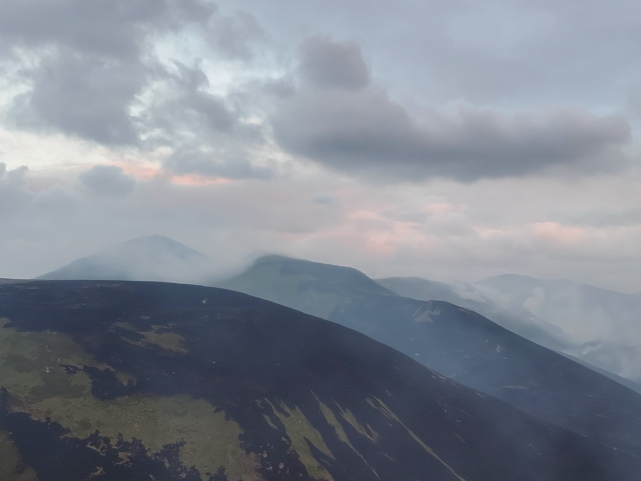 Low-lying cloud cover is preventing the proper dispersal of smoke at ground level