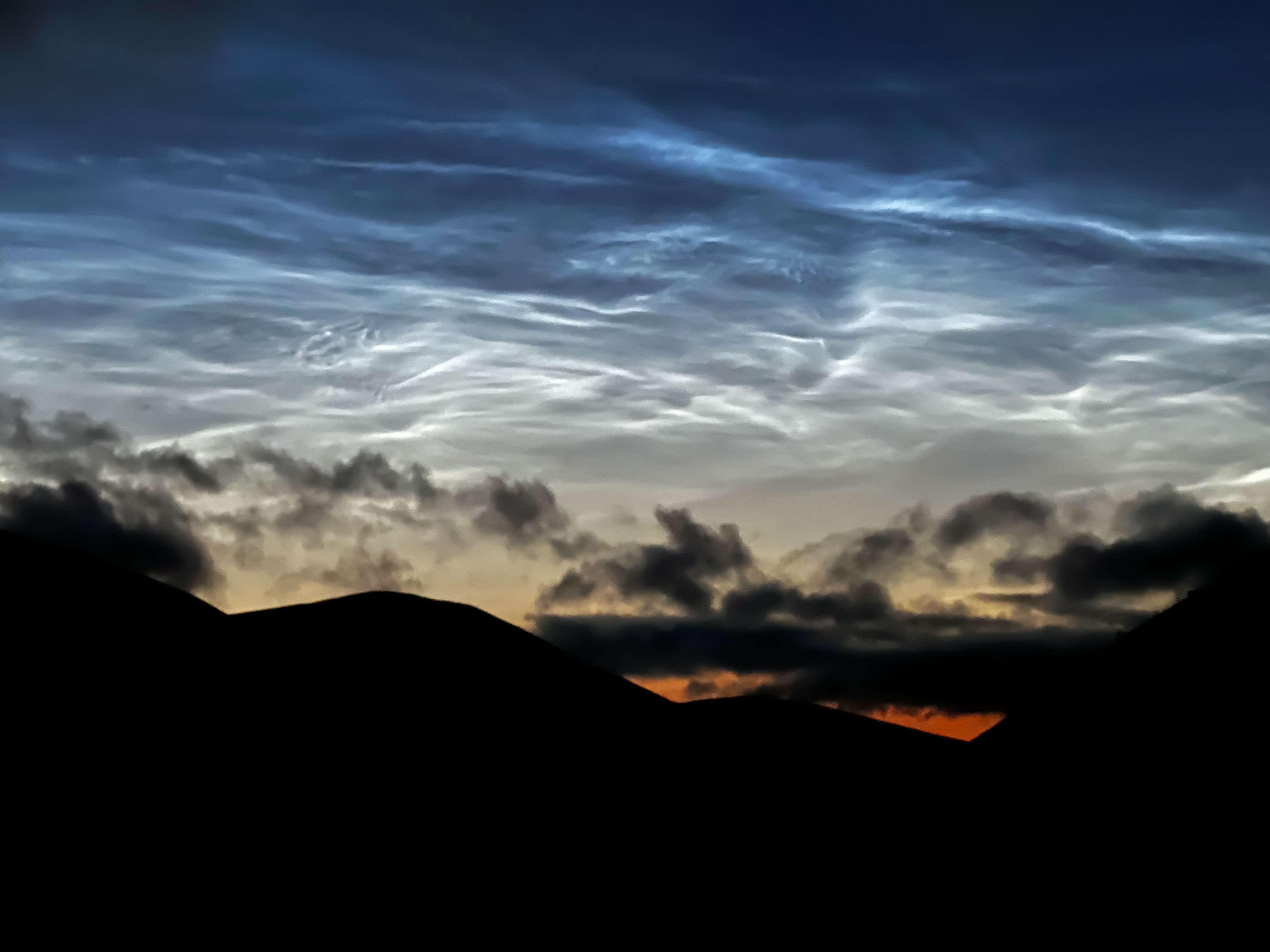 The clouds seen from Biggar, South Lanarkshire