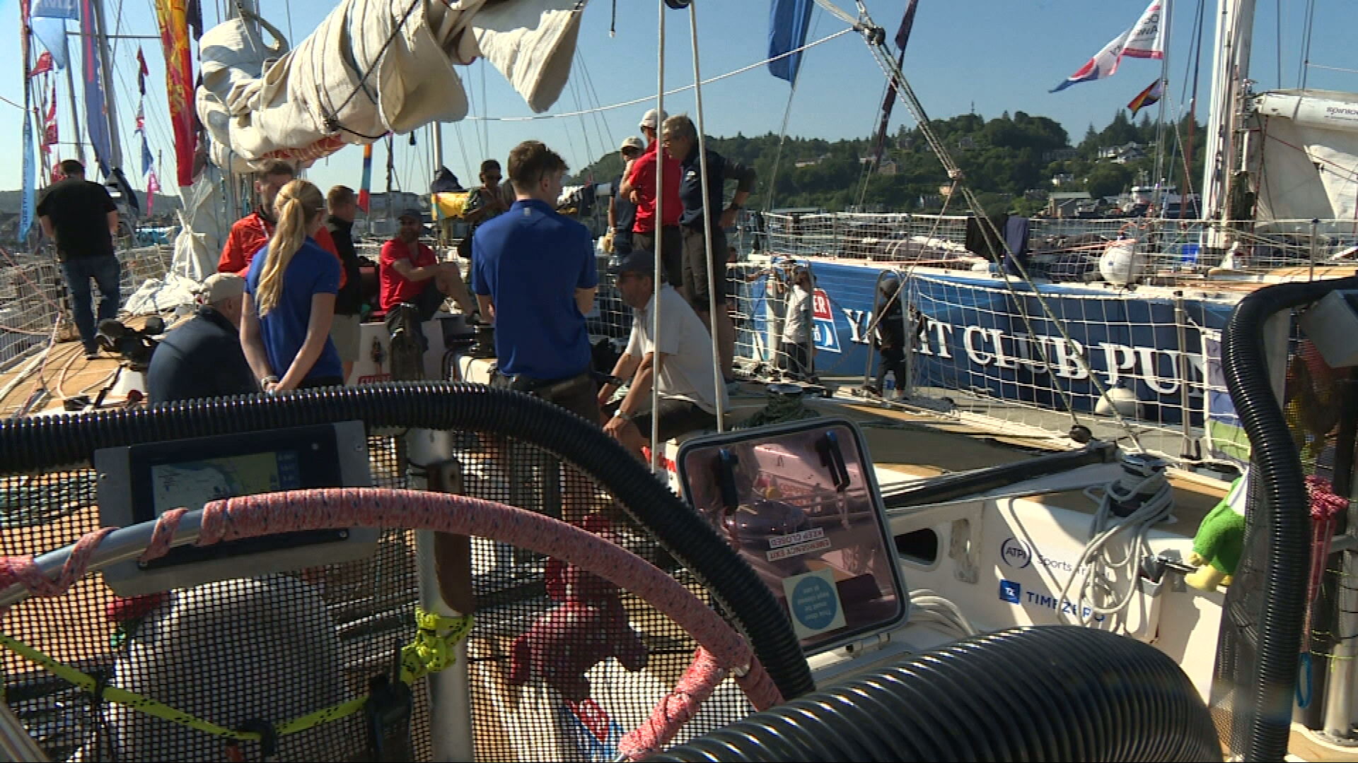 The race sees ten yachts racing across 40,000 nautical miles