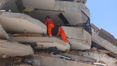 Scots firefighters return from international rescue operation in Venezuela
