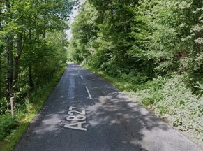 Cyclist airlifted to hospital after crash closes A827