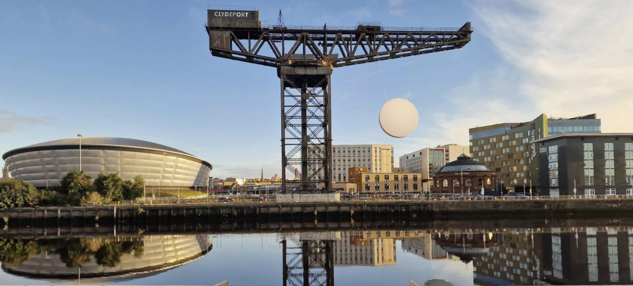 Giant dish art installation proposed for Finnieston Crane