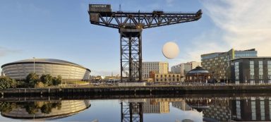 Giant dish art installation proposed for Finnieston Crane