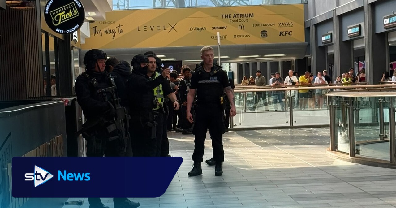 Armed police respond to incident at Glasgow’s St Enoch Centre