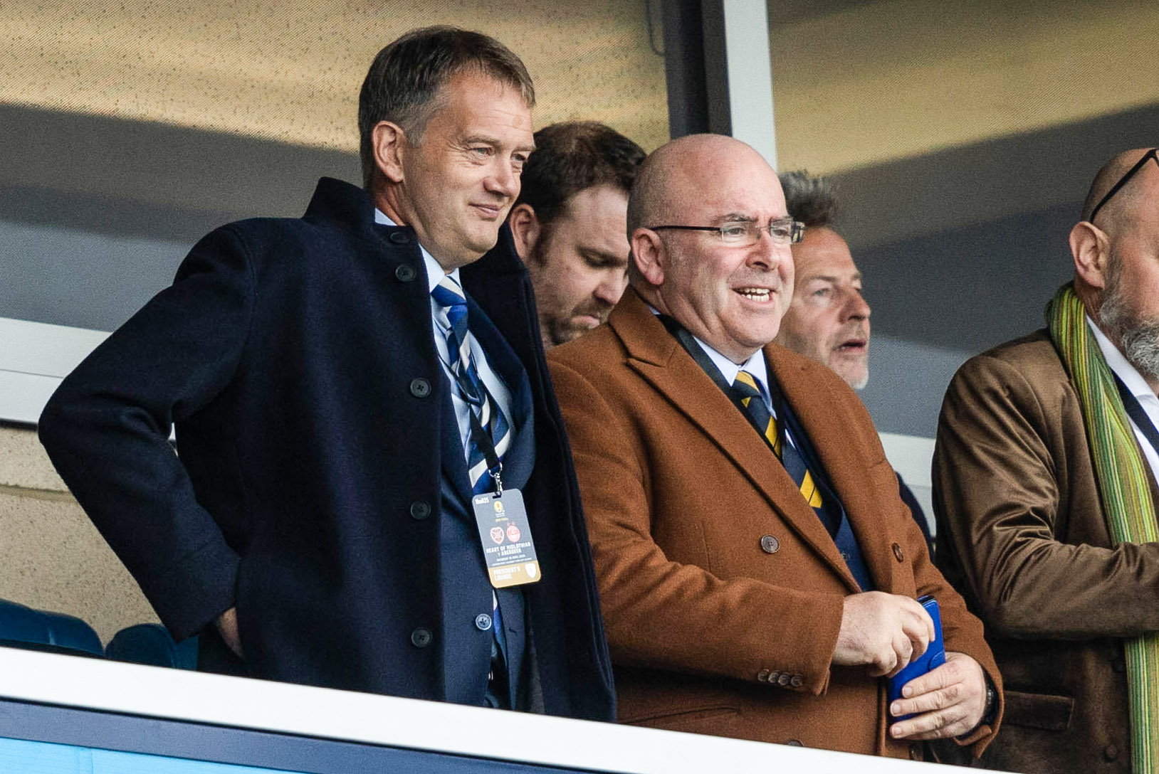 SFA chief executive Ian Maxwell (L) and SFA president Mike Mulraney.