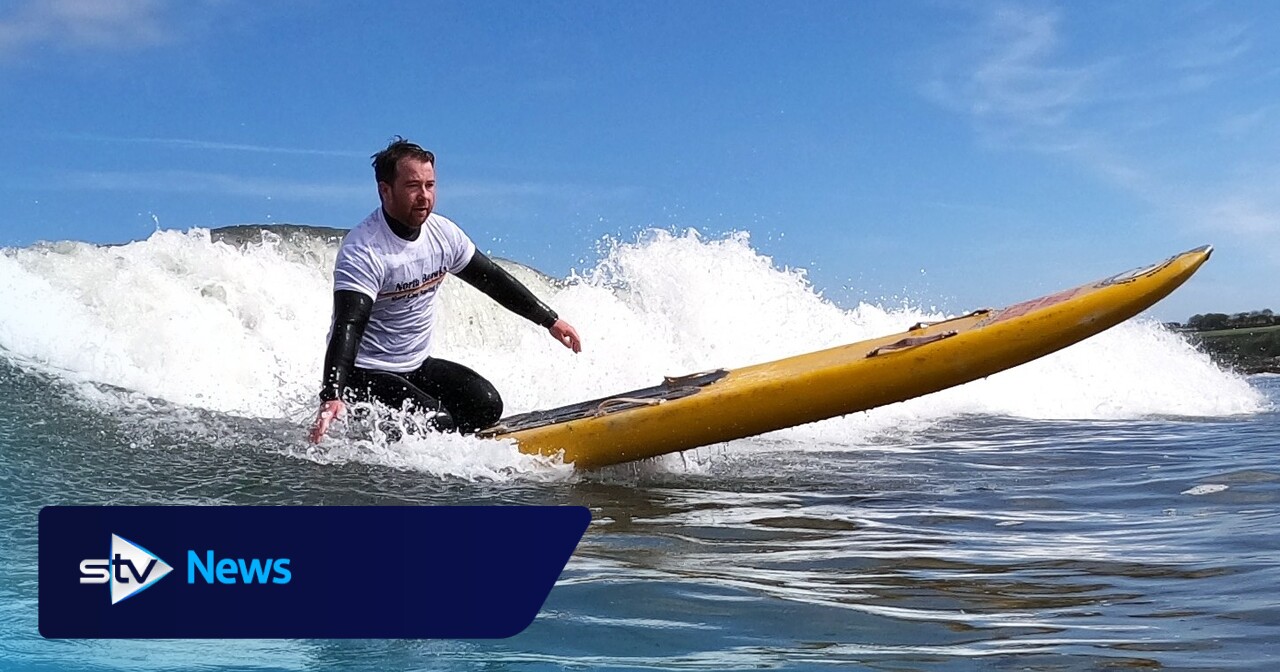 Dad and two children rescued by surfer after getting stuck in rip current ...