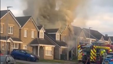 Five people treated for smoke inhalation after early morning house fire in Aberdeenshire