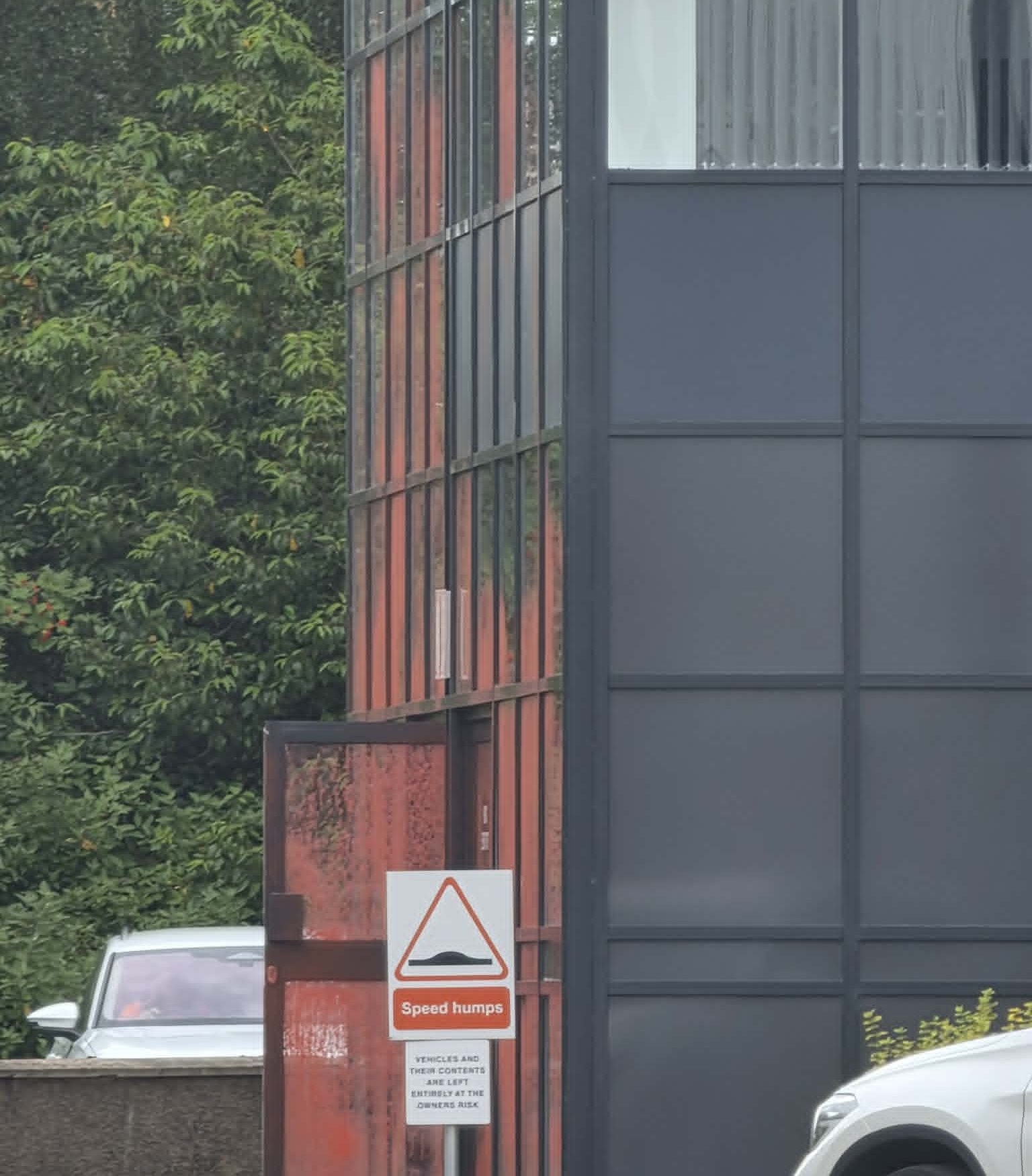 DSV Aberdeen facility was hit by red paint.