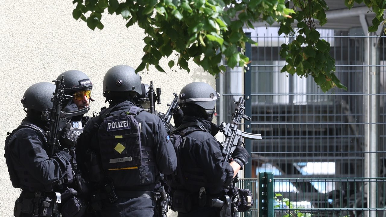 Teenage boy arrested after two girls wounded at school in Germany
