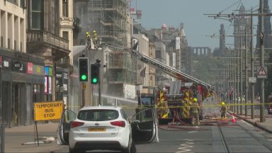 Edinburgh Princes Street to remain closed for ‘foreseeable future’ due to major fire