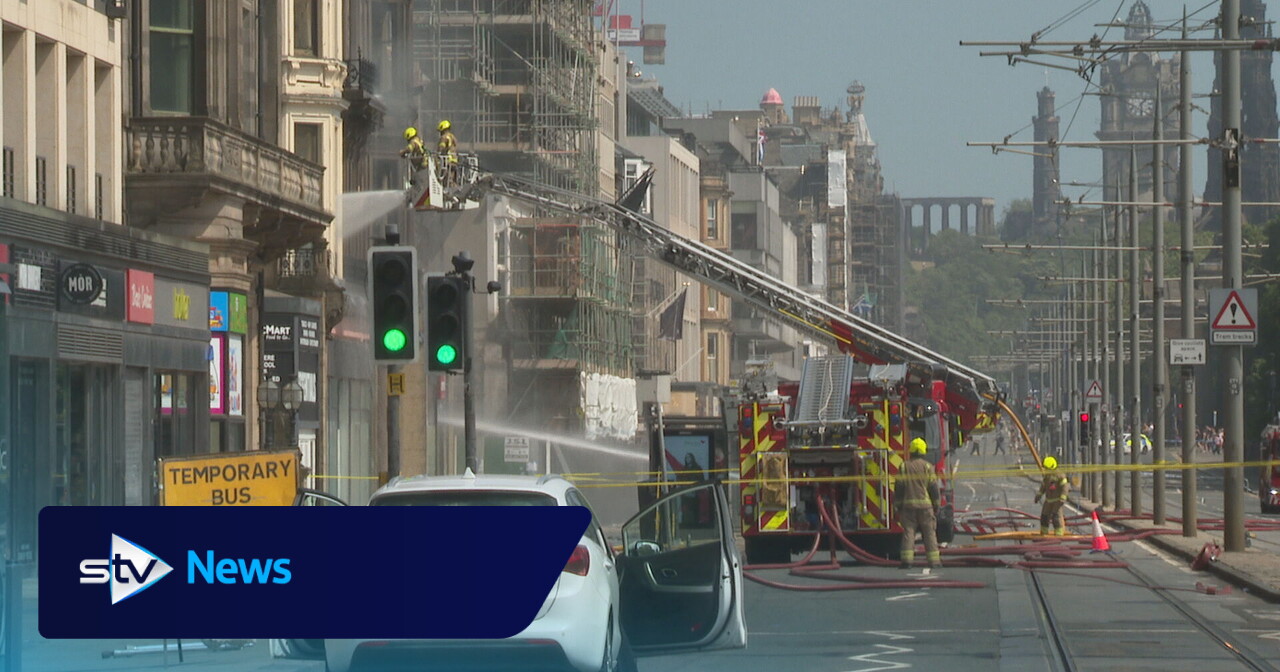 Princes Street to remain closed for 'foreseeable future' following fire