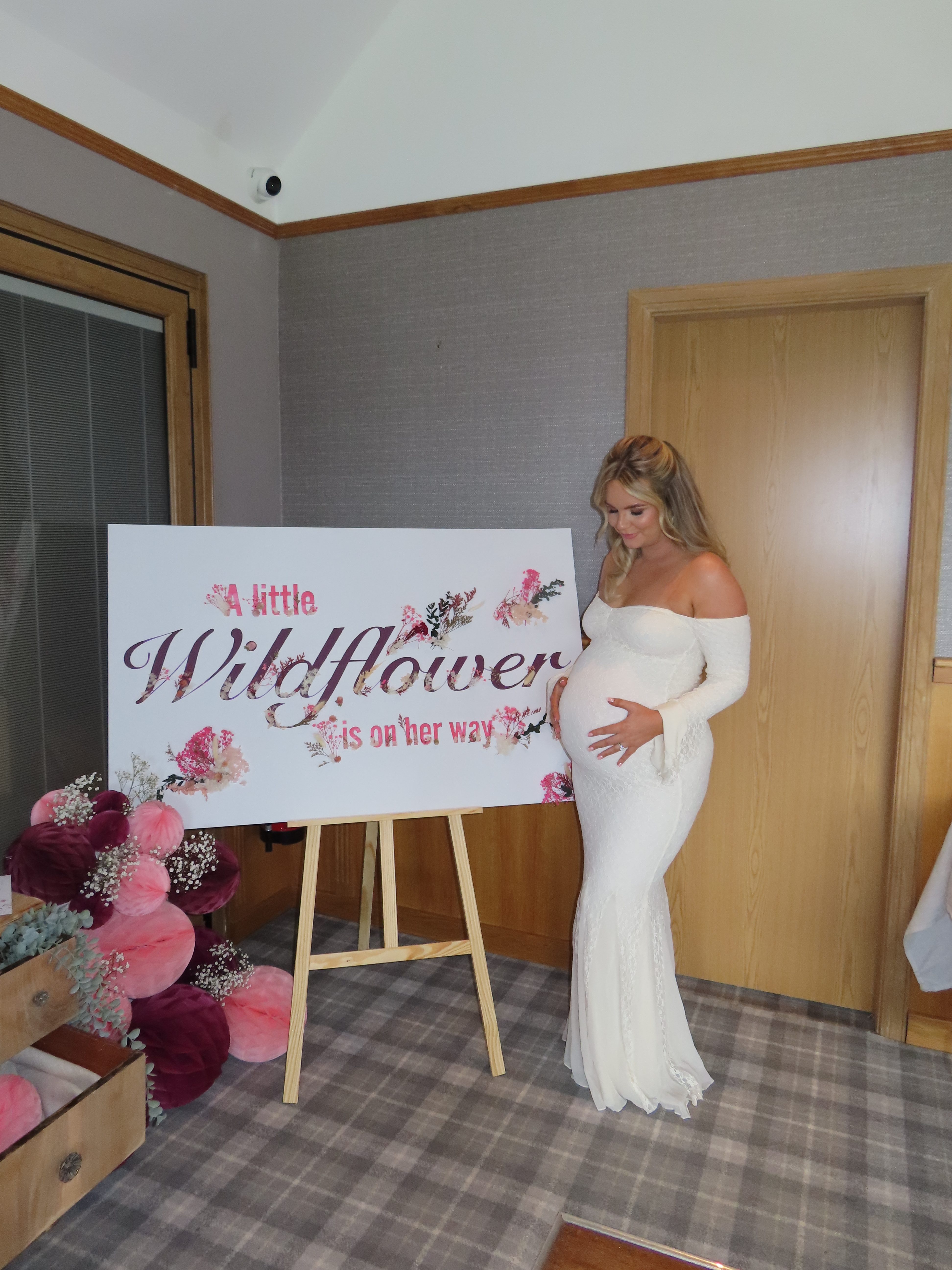 Jenna started to feel "wiped out" the day after her baby shower