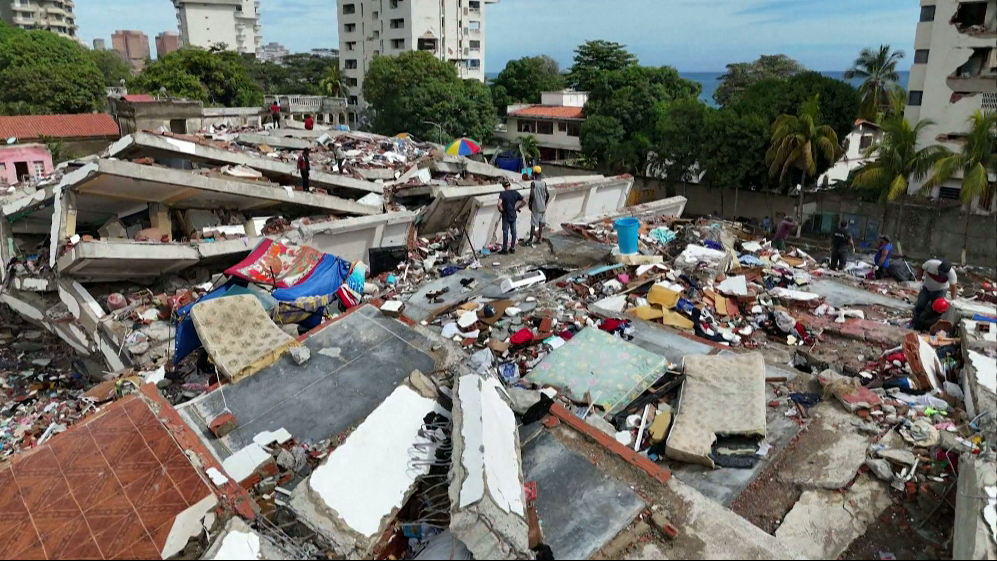 Earthquakes have destroyed more than 58,000 buildings