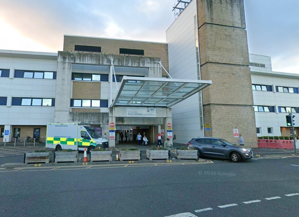 Four people receive treatment after crash outside Edinburgh Royal Infirmary