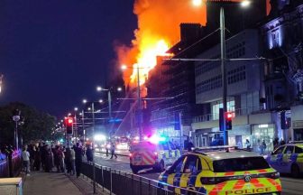 Fire crews battle overnight blaze on Edinburgh’s Princes Street