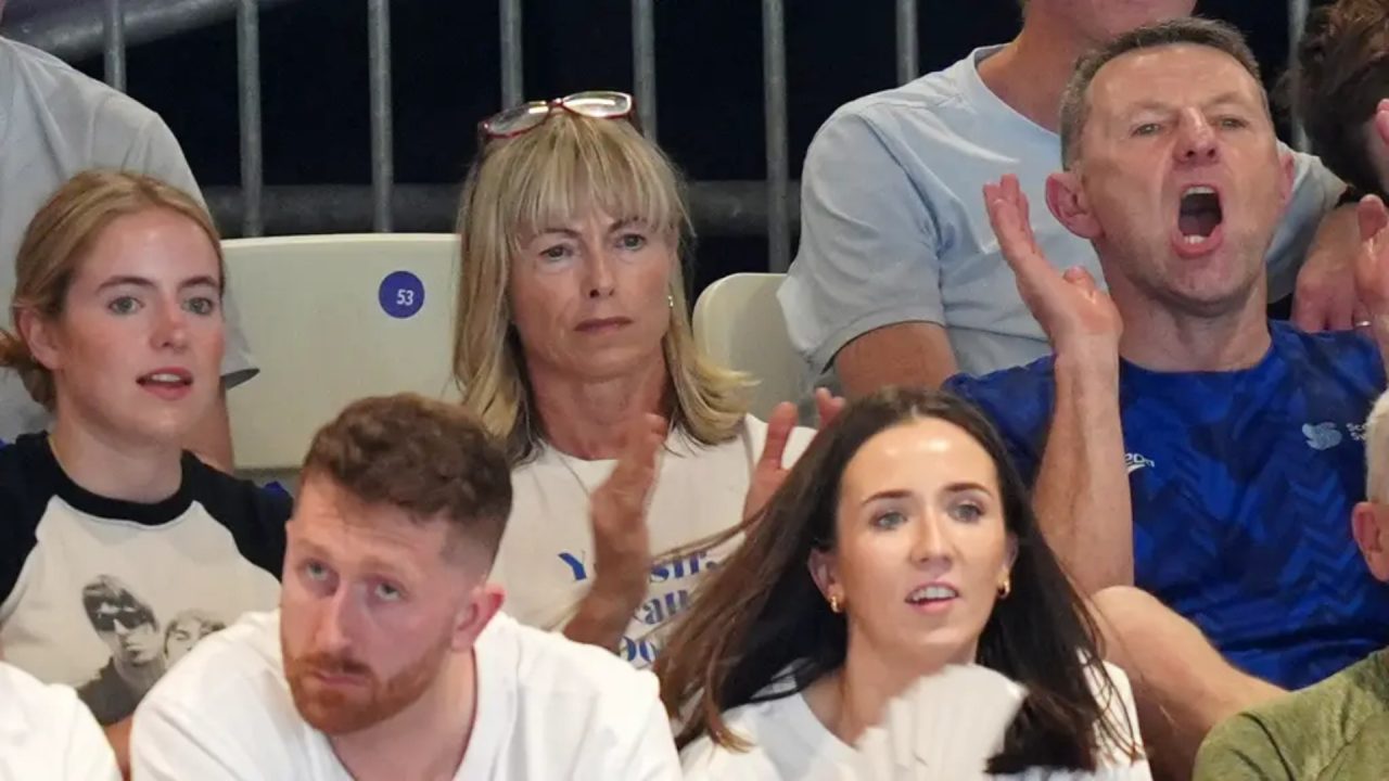 Madeleine McCann’s brother cheered on by parents at Commonwealth Games