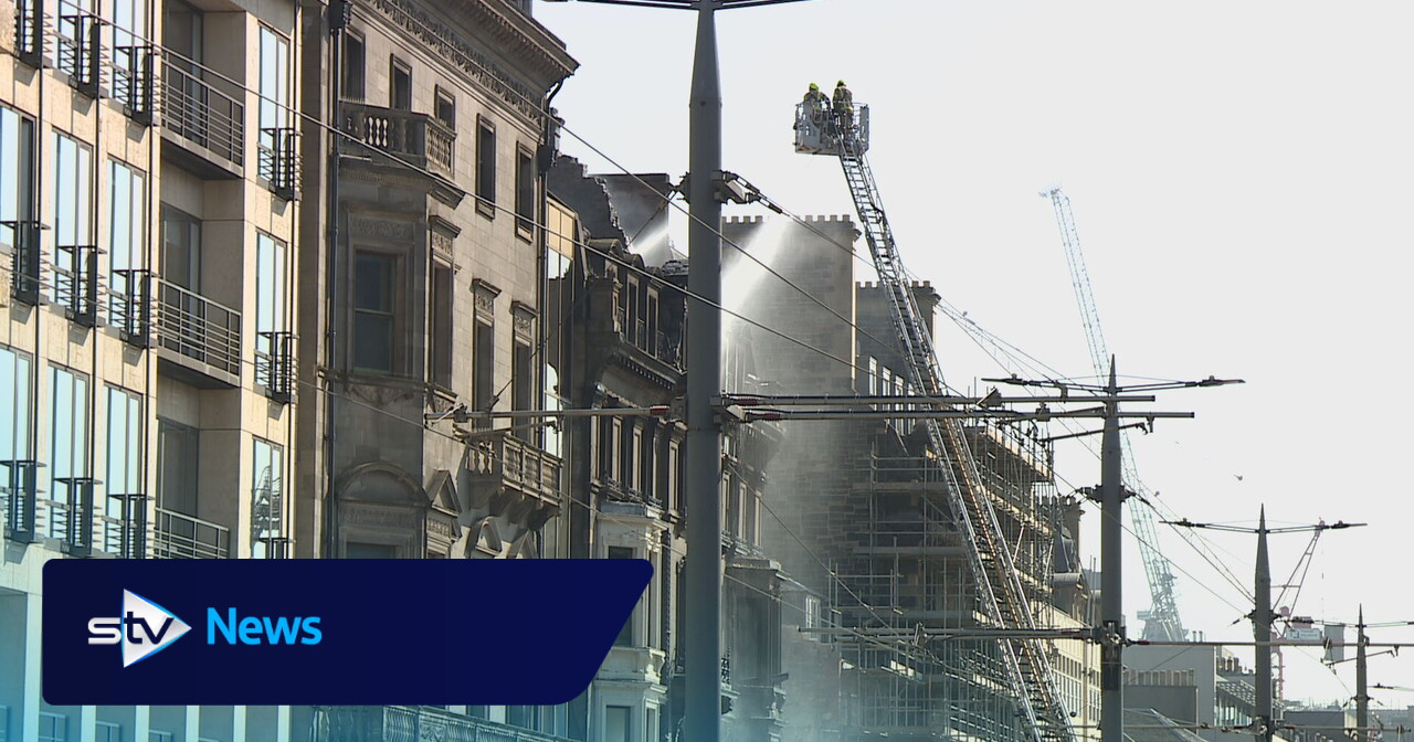 Princes Street building too 'unsafe' to enter after roof destroyed by fire