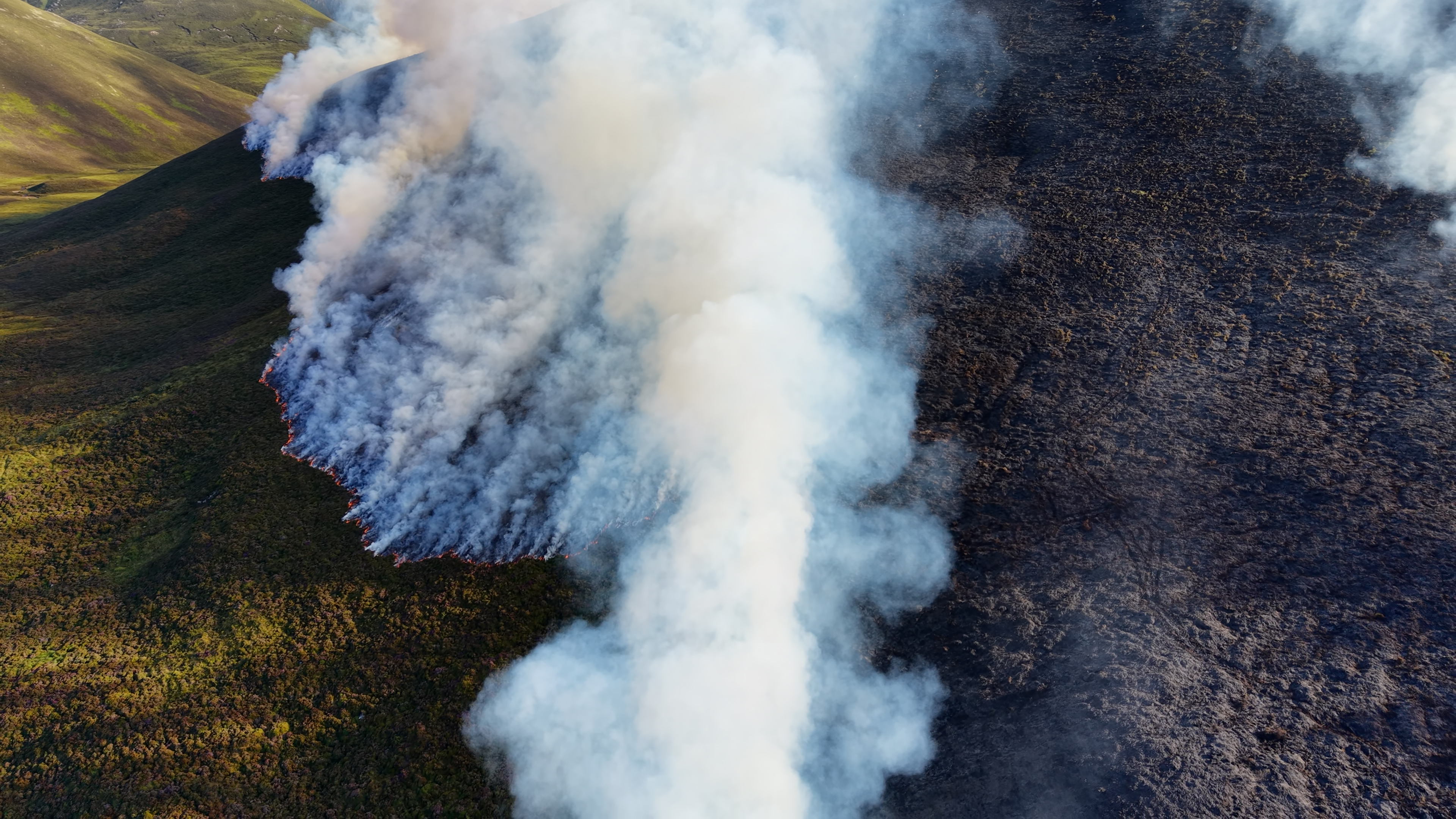 A scene of 'devastation' has been left behind by the wildfire