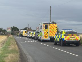 Road into Kingennie closed due to large emergency response at property