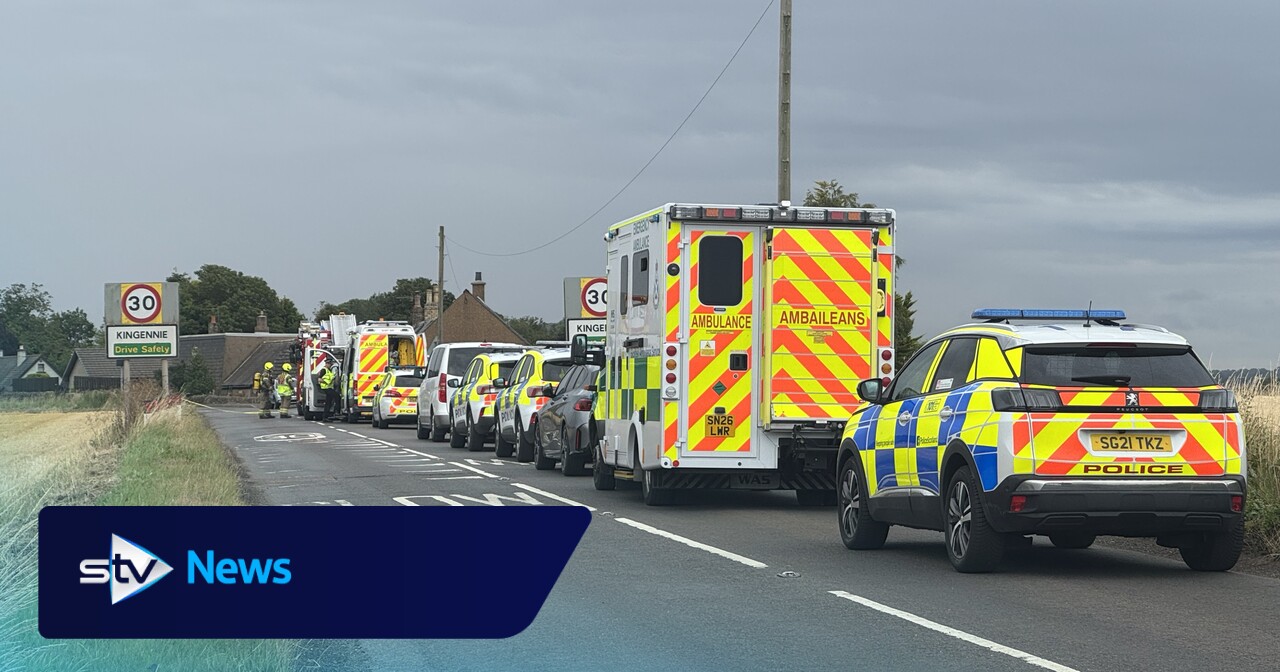 Road into Kingennie closed due to large emergency response at property