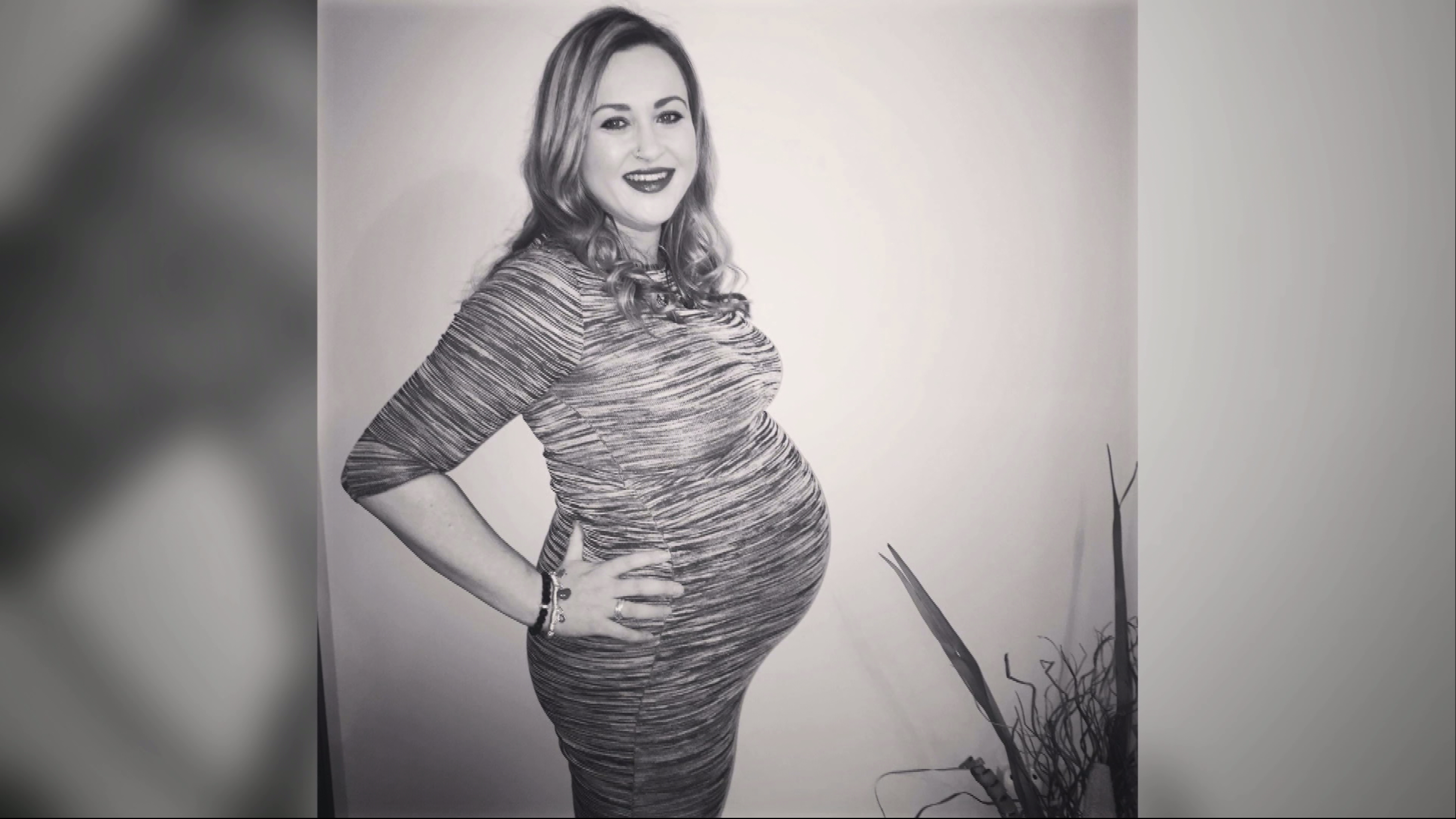 Rachel during her first pregnancy