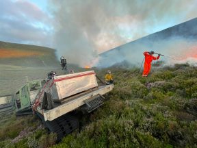 Residents urged to keep windows closed as Cairngorms wildfire smoke drifts towards Aviemore