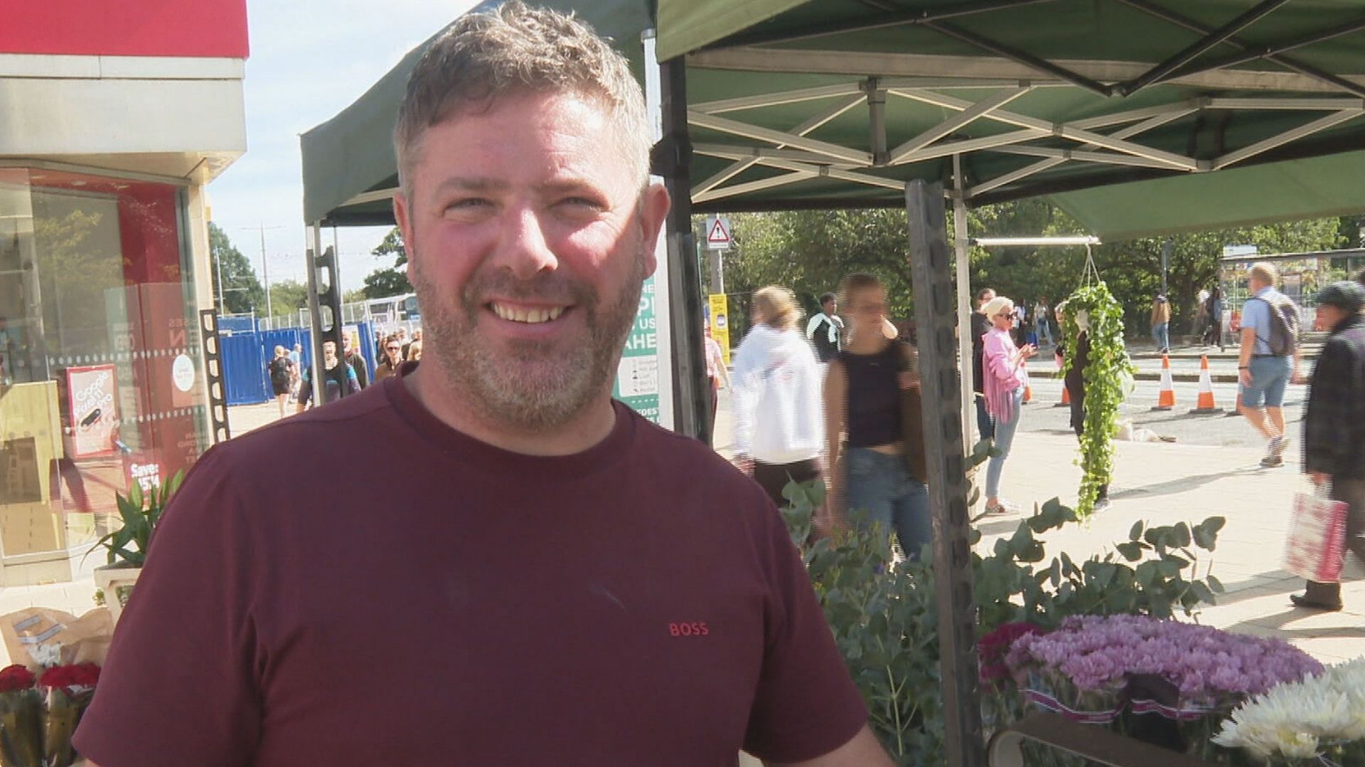 Andy McCreath runs Castle Street Flowers