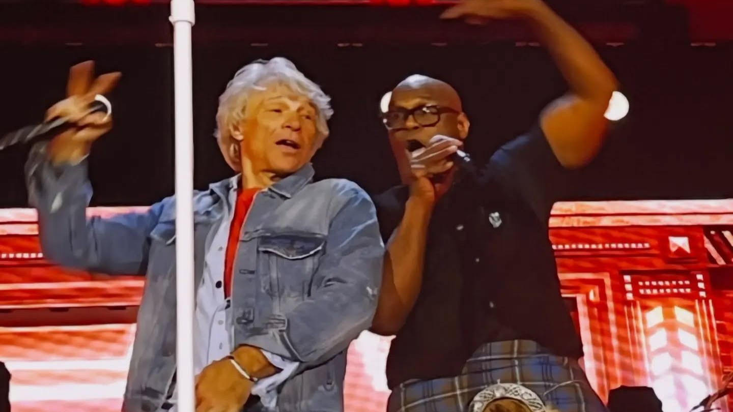 Bon Jovi rock Murrayfield with student-sewn kilts