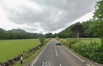 Motorcyclist airlifted to Ninewells hospital following crash on A85 in Perthshire