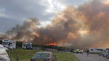 Firefighters battle major blaze through night near Moray coast 
