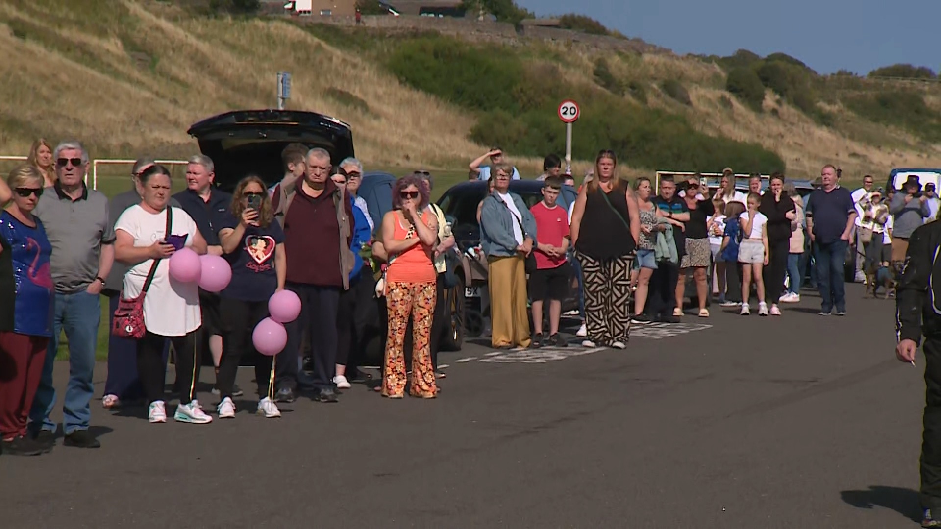 Crowds gathered to say their final goodbye to Minnie Merriman.