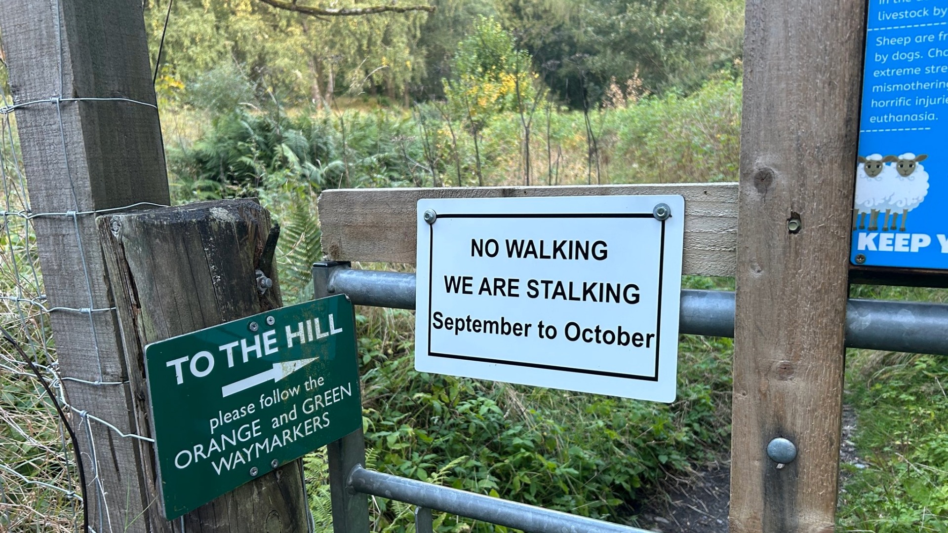 The signs have now been removed.
