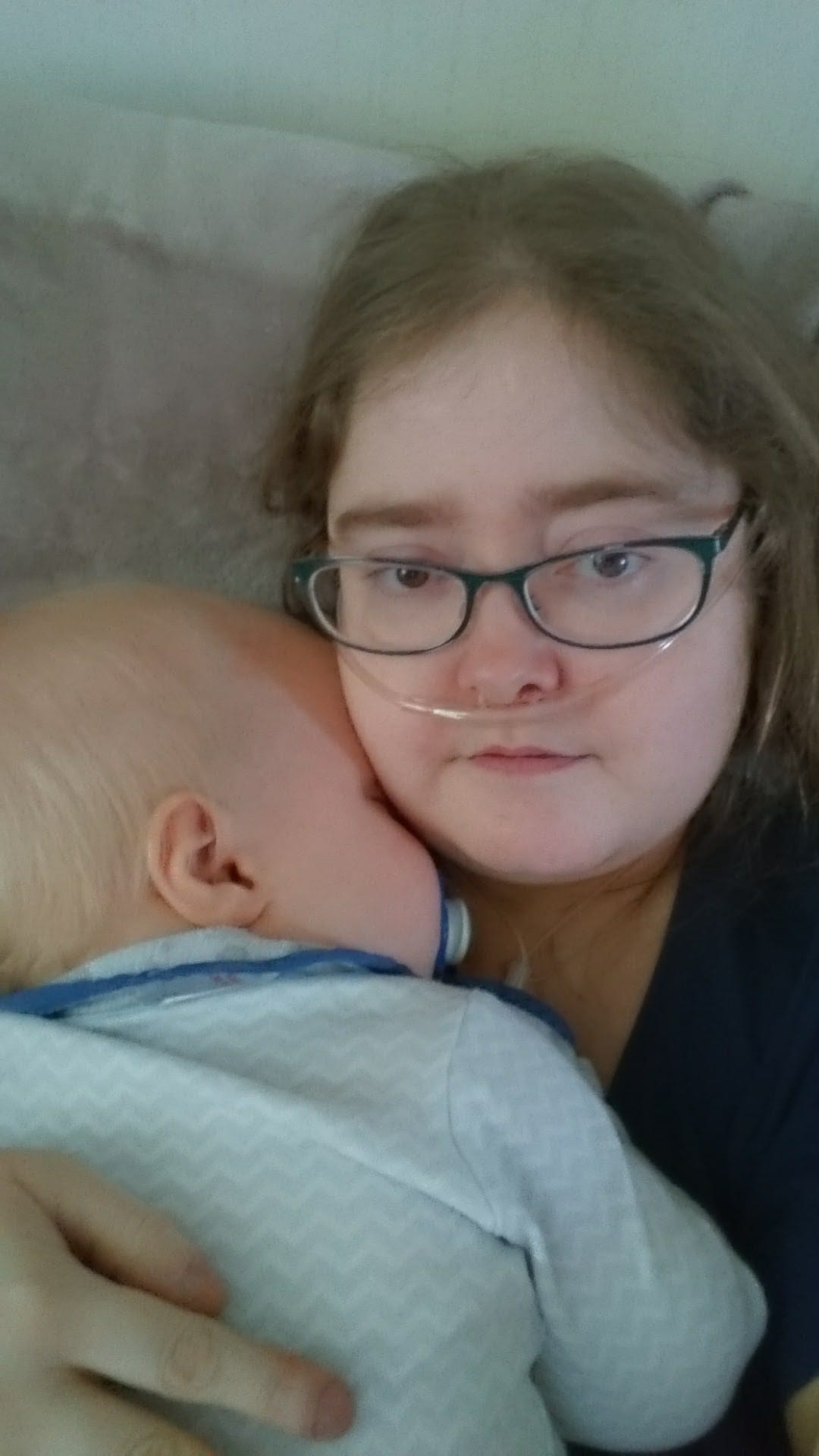 Jacob's mum Vivienne who died from pulmonary fibrosis when he was 18 months old
