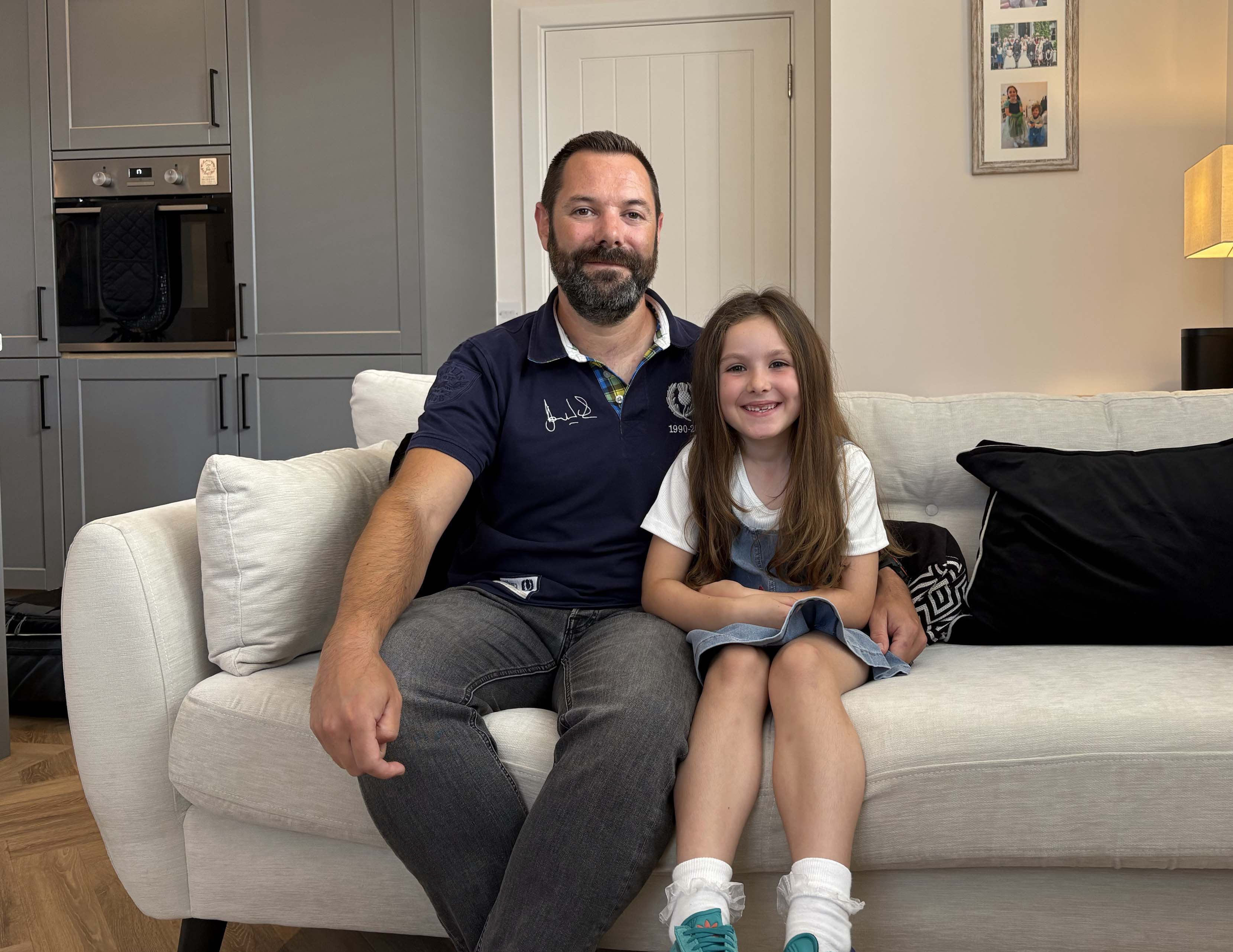 Paul Choat and his daughter Skye.
