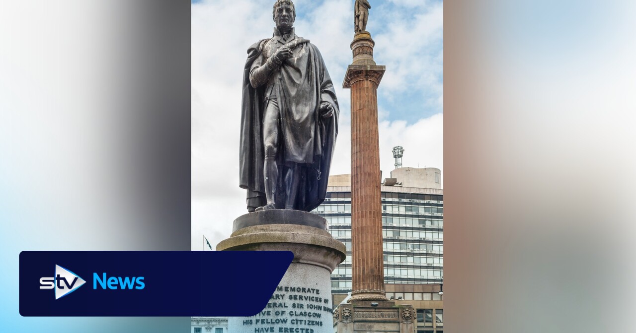 George Square statue will be left without sword amid 'slavery links'