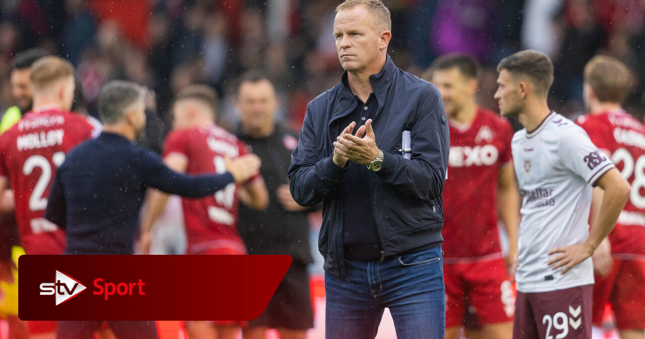 Wouter Vrancken fassungslos, als Hearts die Führung verspielte und das ...