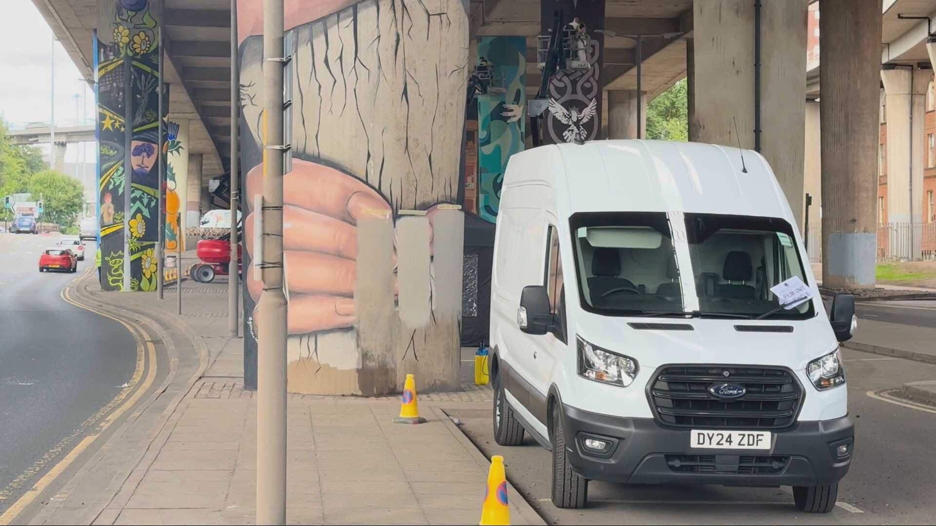 The murals were painted in May this year