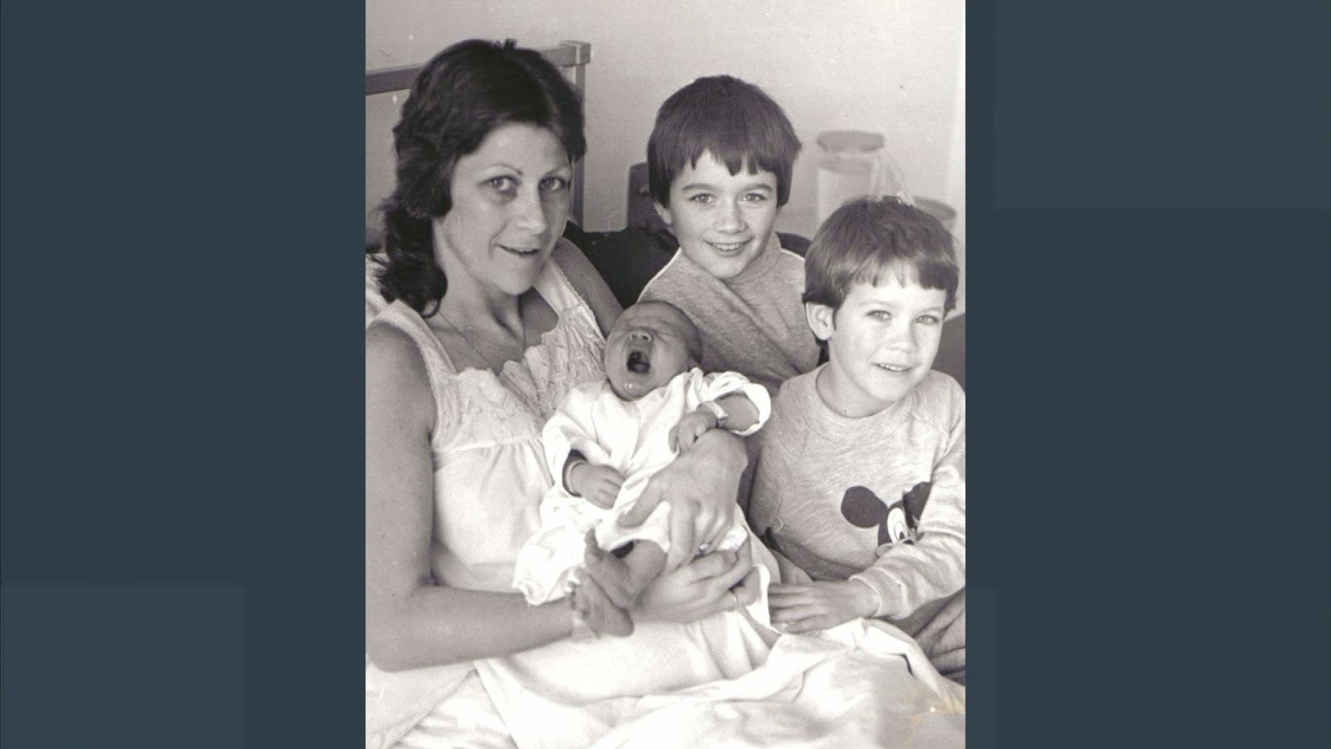 Jean Hanlon and her three sons