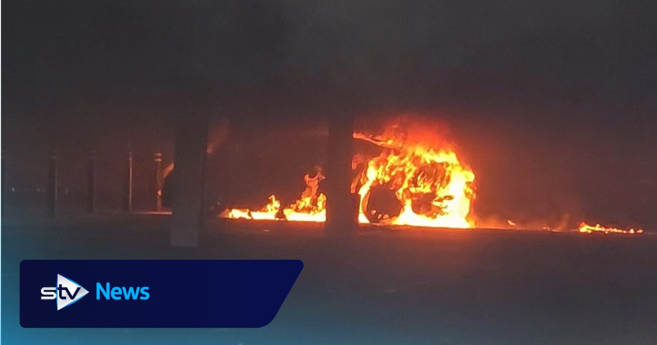 Vehicle bursts into flames in car park beneath Tesco supermarket