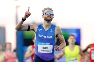 Josh Kerr wins gold in men’s one-mile race at Commonwealth Games in Glasgow