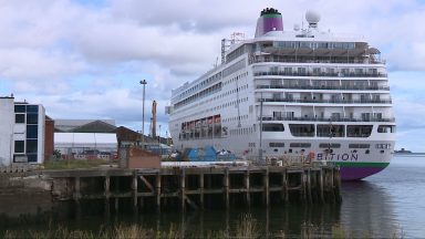 Major search under way after ‘passenger falls overboard’ from cruise ship docked in Dundee