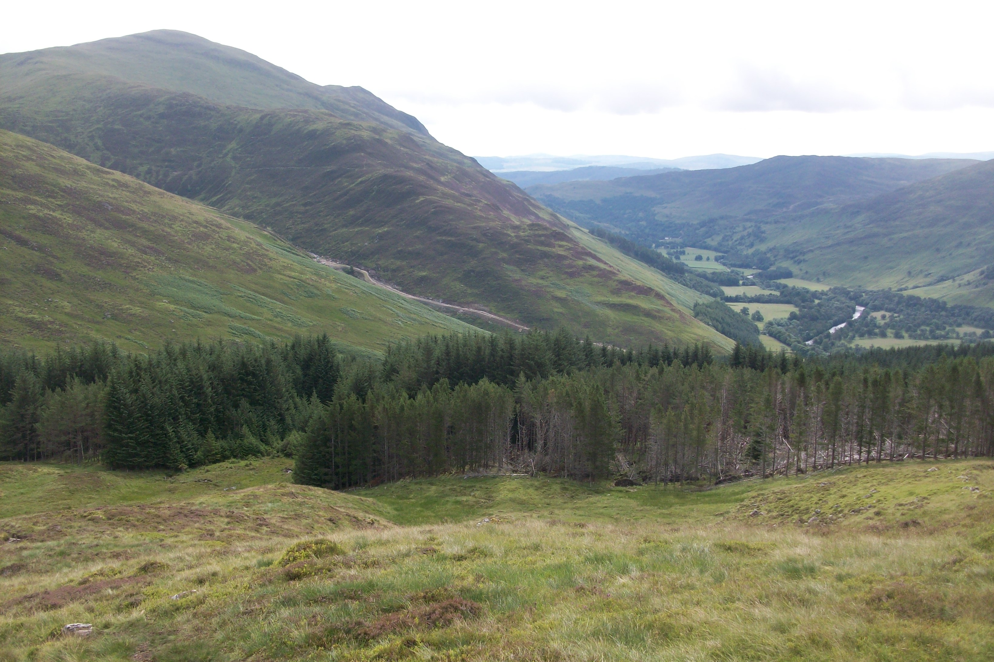 Glen Lyon in Perthshire contains four popular Munros.